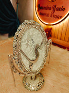 👑 مراية عروسة ملكية مطرزة