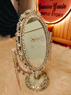 👑 مراية عروسة ملكية مطرزة