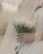 🌿 بوكيه توليب أبيض